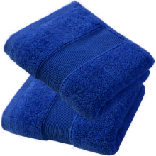 (Blue) Pack of 2 Hand Towels 800GSM Soft Hotel Quality 100% Egyptian Cotton Luxury Towels