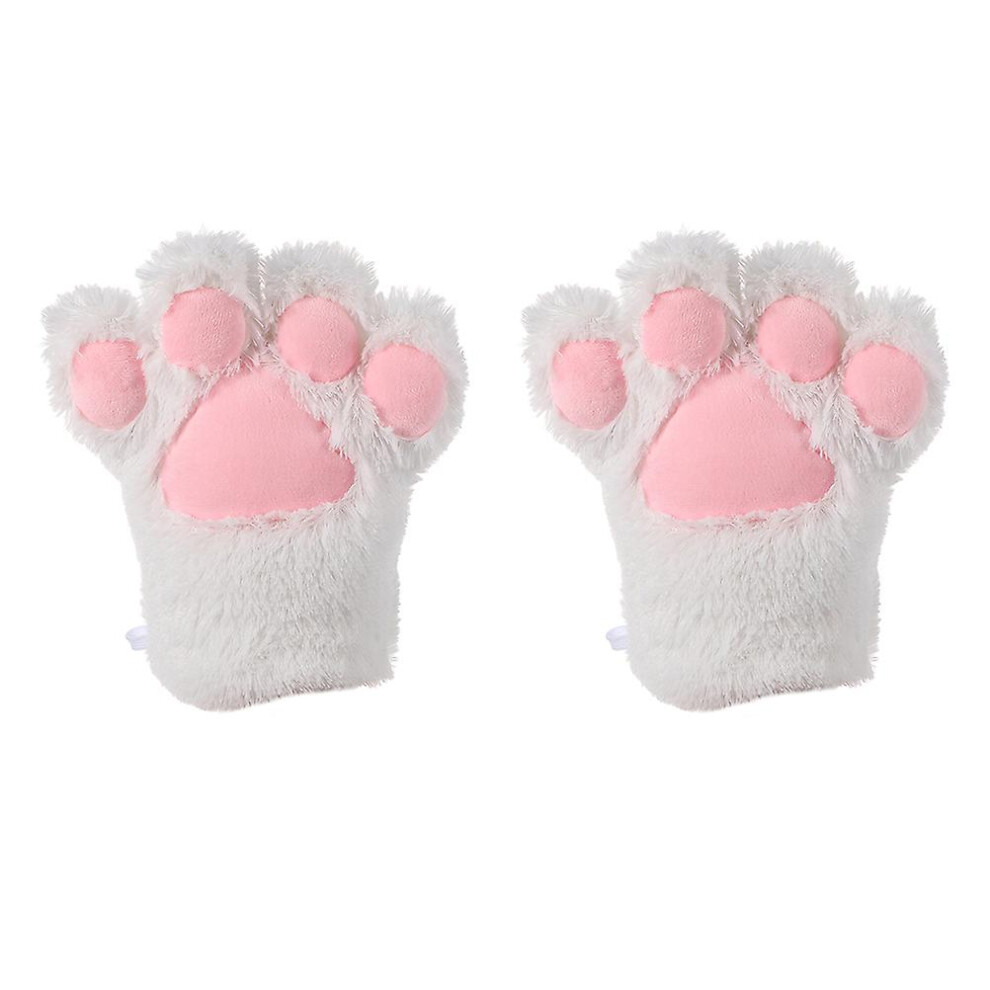 Womens Snow Mittens Cat Paw Mittens Women Winter Gloves Cat Cosplay Gloves Wolf Paw Gloves