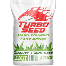 AVERN Turbo Grass Seed 1.3KG, Fast Growing Lawn Seed Dog Friendly, Can Germinate as Quick as 7 Days, Ideal for Overseeding 1.3KG Upto 78 sqm Coverage