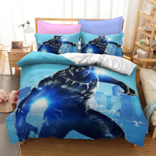 (Style 29, Double(200X200CM/3PCS)) Black Panther Bedding Single Double Duvet Cover UK