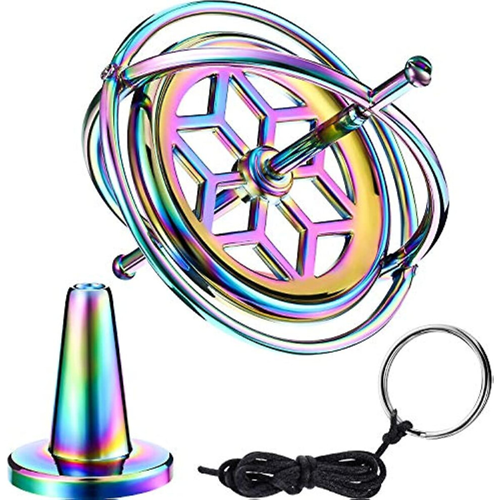 Norme Gyroscope Toy Metal Anti Gravity Rotating Desk Gyroscope Flying Motion Balance Physics Toy Boys Girls Colorful Gift