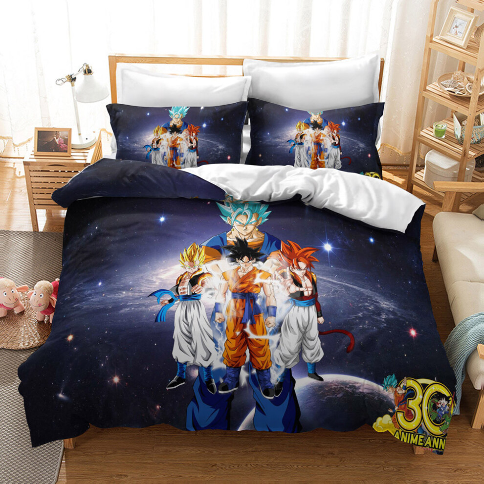 (Style 03, Single(135X200CM/2PCS)) Dragon Ball Bedding Single Double Duvet Cover UK