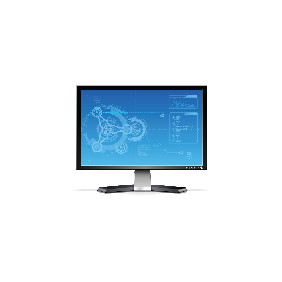(17" VGA TFT) TFT PC Computer Wall Mount Monitor VGA DVI Flat Screen No Stand