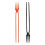 2pcs 2-in-1 Chopstick Fork Disposable Fork Chopstick Plastic Tableware 1