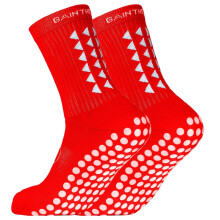 (Red) A Pair Anti Slip Soccer Socks For Athletic Running Socks Non Slip Breathable