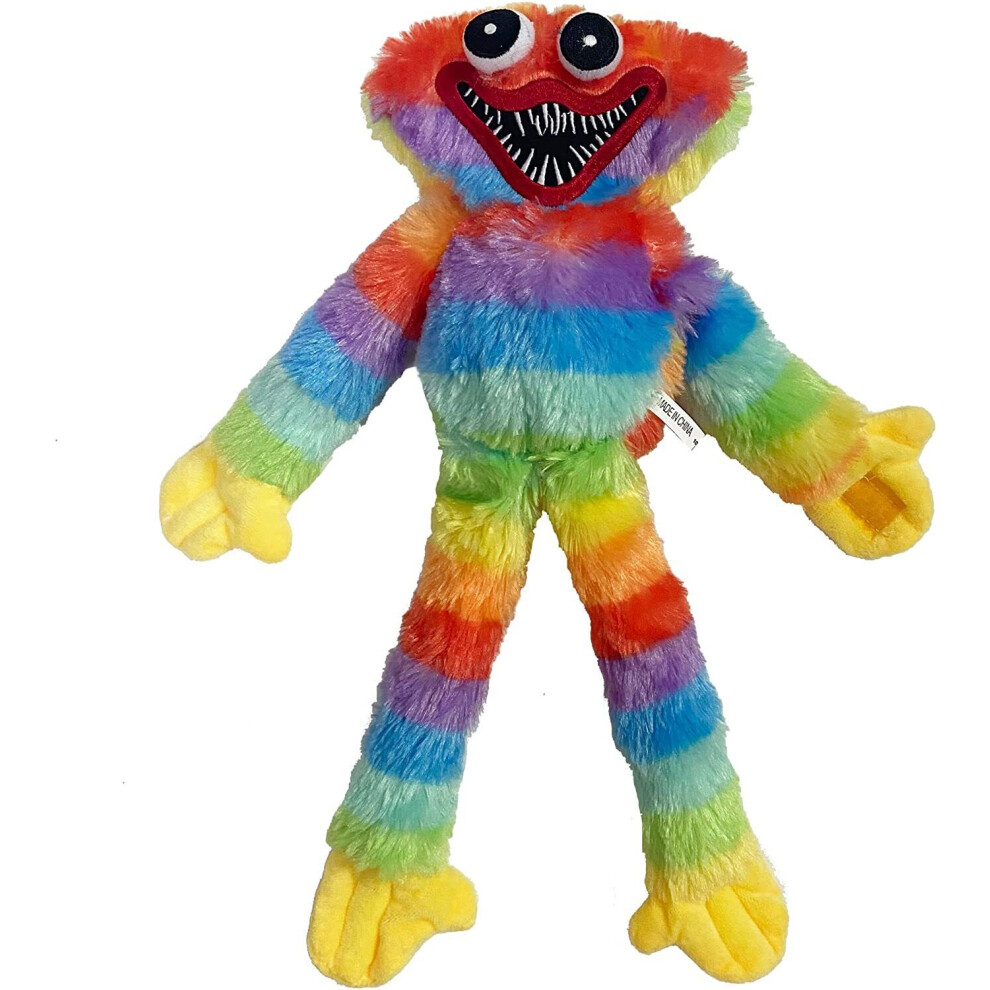 40CM Poppy Playtime Huggy Wuggy Plush Stuffed Doll Rainbow