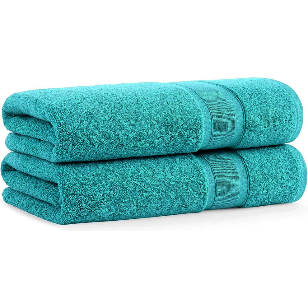 (Teal) Luxury Hand Towels 800GSM Hotel Quality 100% Egyptian Cotton Soft Towels 50x80cm