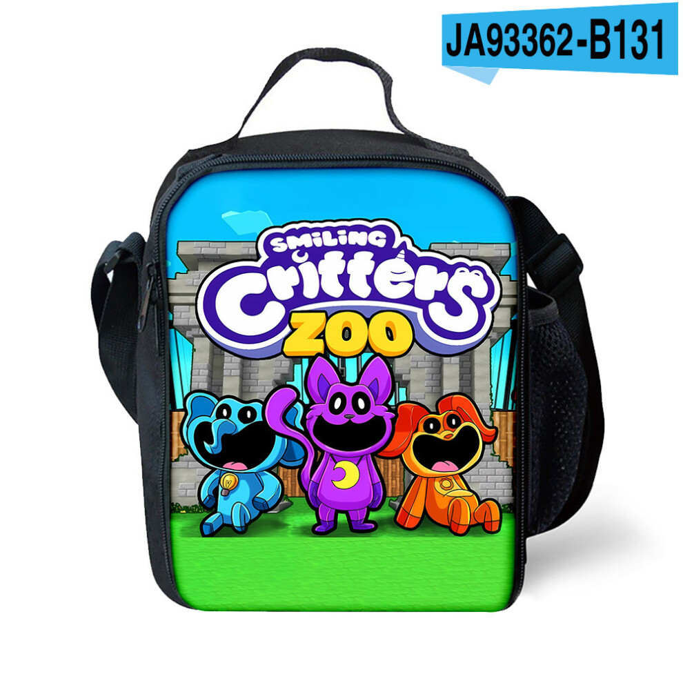 Xcsgsra (14) Smiling Critters Insulat Lunch Bag School Lunchbox