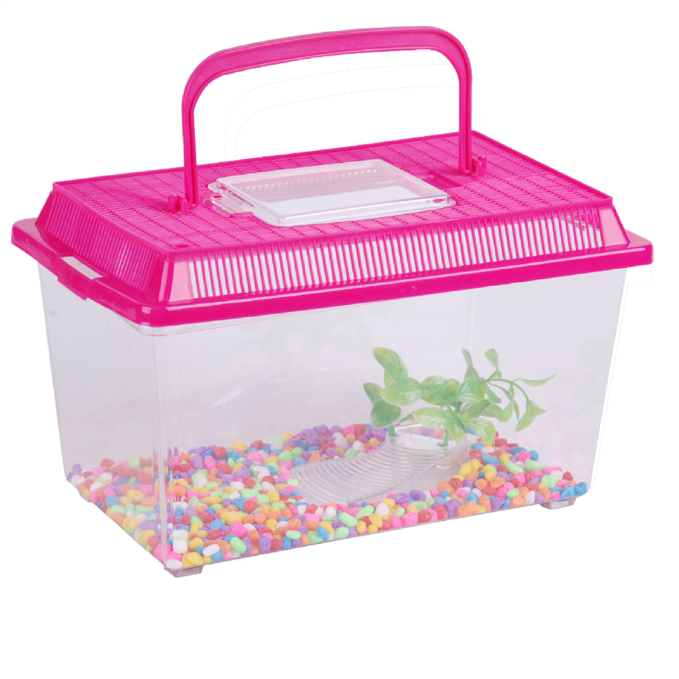 Small 27cm Pink Acrylic Fish Tank/Aquarium