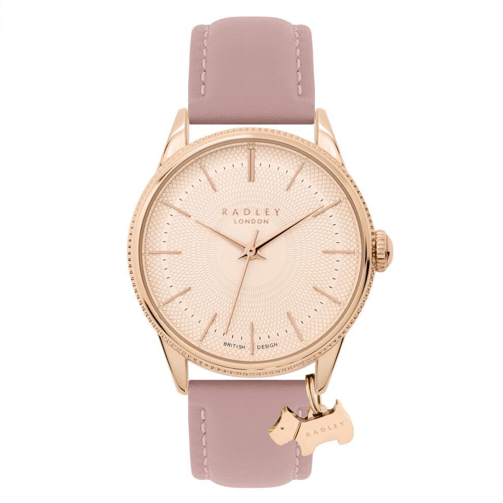 Radley Lewis Lane Ladies Coin Edge Bezel Vintage Pink Watch RY21602