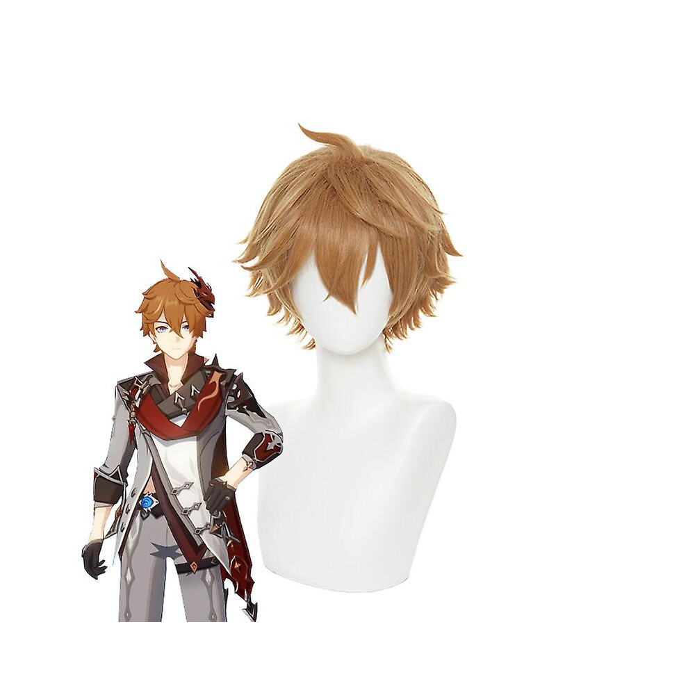 (XL, style3) Genshin Impact Tartaglia Cosplay Costume Anime Tartaglia Wig Cosplay Full Set Clothes Christmas Party Halloween Costume