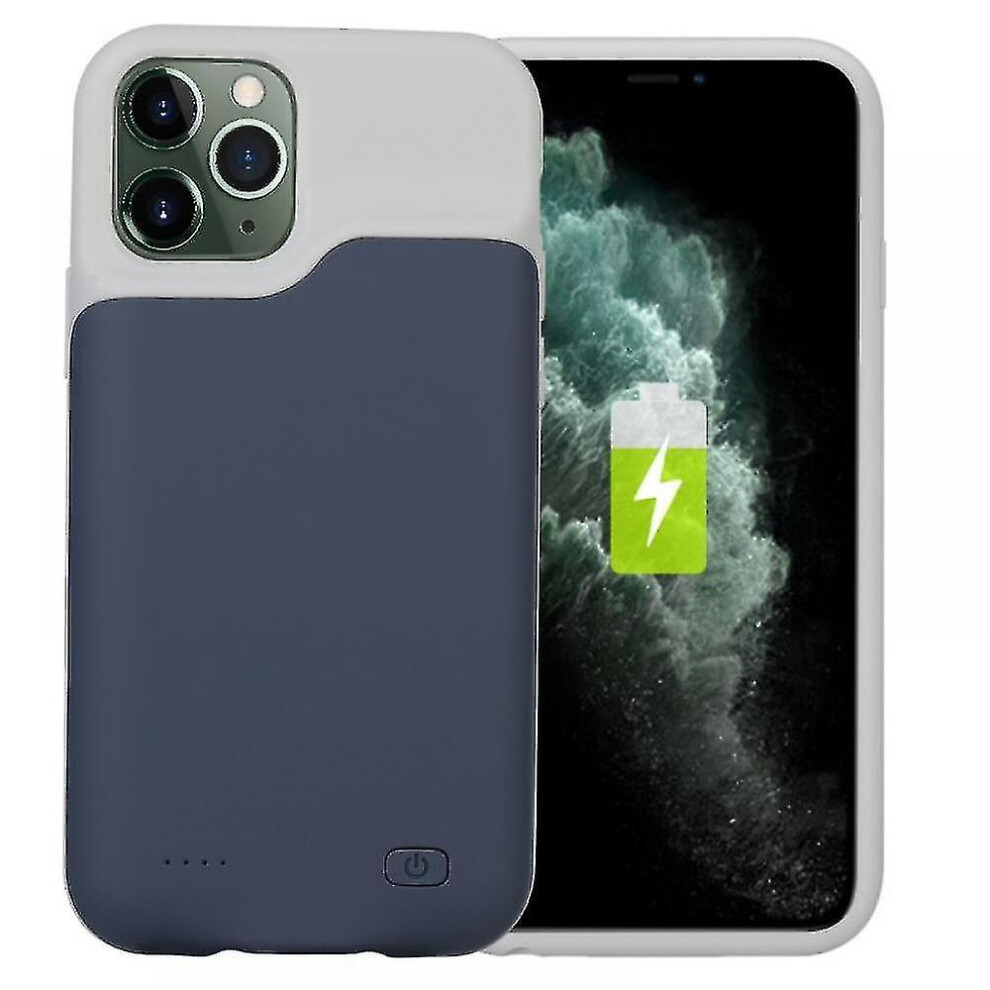(Blue, For iPhone 11 Pro-5.8inch) 6200mah Battery Charging Case For Iphone 11/11 Pro/11 Pro Max, Rechargeable Full Package Portable External Battery Case Blue