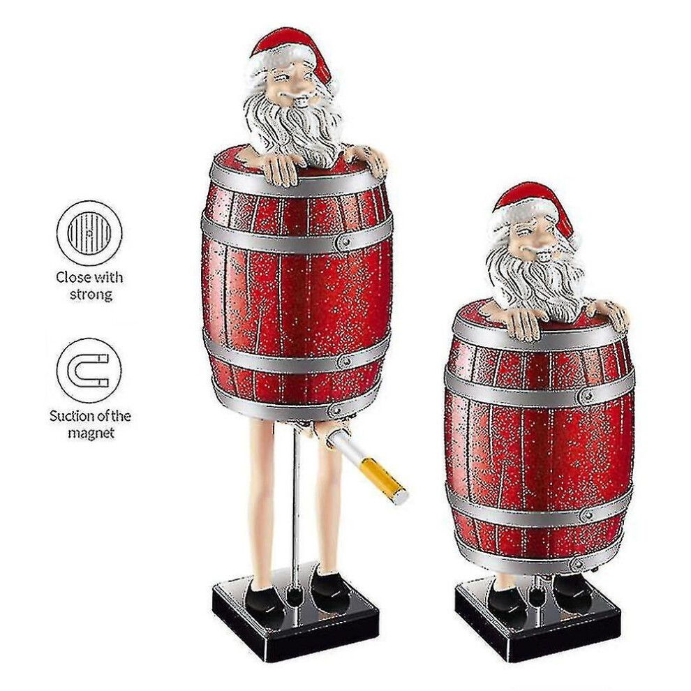 Portable Santa Claus Cigarettes Dispenser Creative Automatic Cigarettes Storage Case Funny Home Storage Box Smoking Tool G