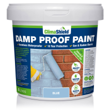 (Blue, 10 Litre) SmartSeal Damp Proof Paint - For Interior & Exterior Walls, Ceilings and Floors. Helps Prevent Water-Ingress and the Spread of Penetrating Damp