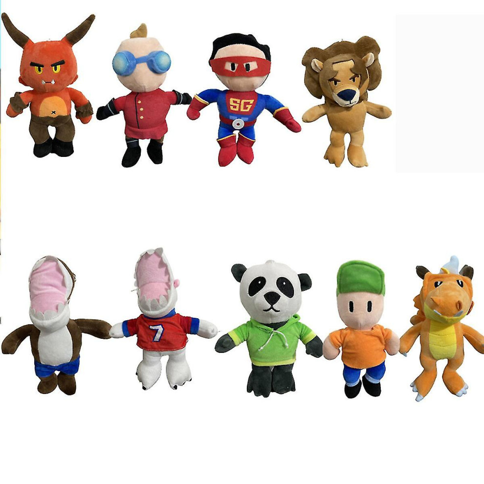 (9pcs) 9pcs/set Stumble Guys Soft Plush Toy Cute Cartoon Game Plushie Kawaii Anime Stuffed Doll Pillow Toys For Children Birthday Gift