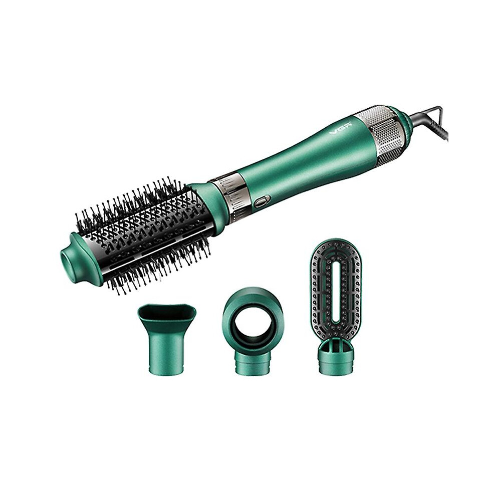 VGR V-493 4-In-1 Hot-Air Hair Brush with Negative Ionic, Detachable Curler, 1000W (Dry, Straighten, Volumize, Curl)