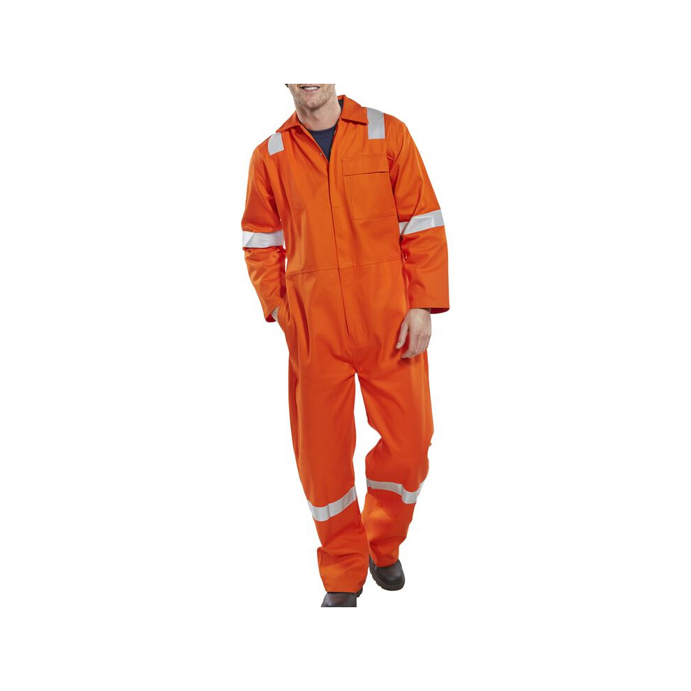 Beeswift Nordic Design Fire Retardant Boilersuit Orange 42 5030566149986