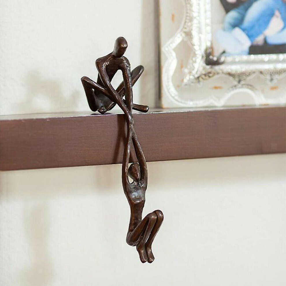 Couple Lover Figurine Man Lifting Woman Resin Sculpture Ornament Decoration Decors Housewarming Gift