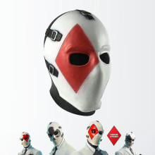 (square face) Fortnite Poker Face Mask Headgear Dress Up Game Cosplay Props Fortnit Halloween Ball