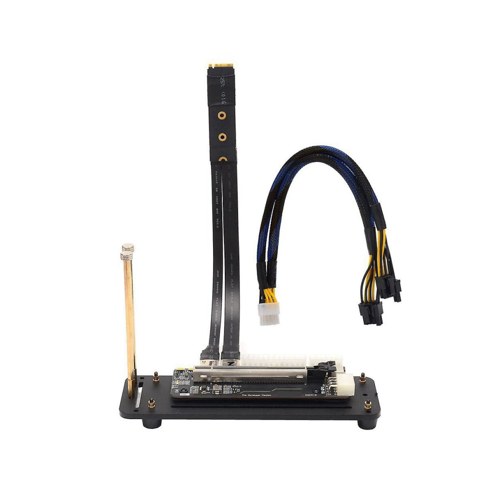 Laptop External Graphics Card Egpu Pci-e 3.0 X16 To M.2 Nvme Extension Cable With Bracket For Itx