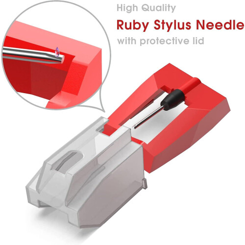 Record Player Needles, 4 Pack Technics Turntable Phonograph Needle, Replacement Stylus Needle For Lp Vinyl Player More Brand 2