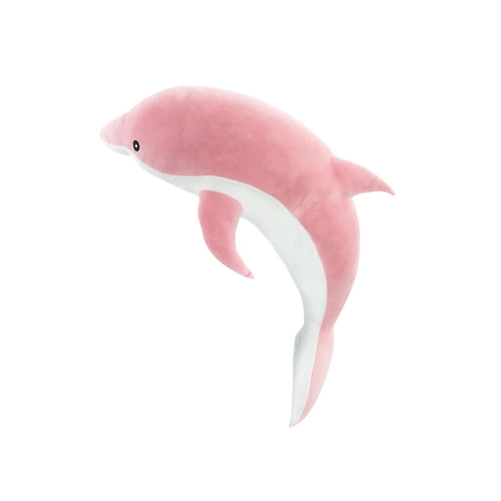 (Pink, small) Dolphin Plush Doll Pillow Cartoon Lovely Home For Girls, Blue 30cm