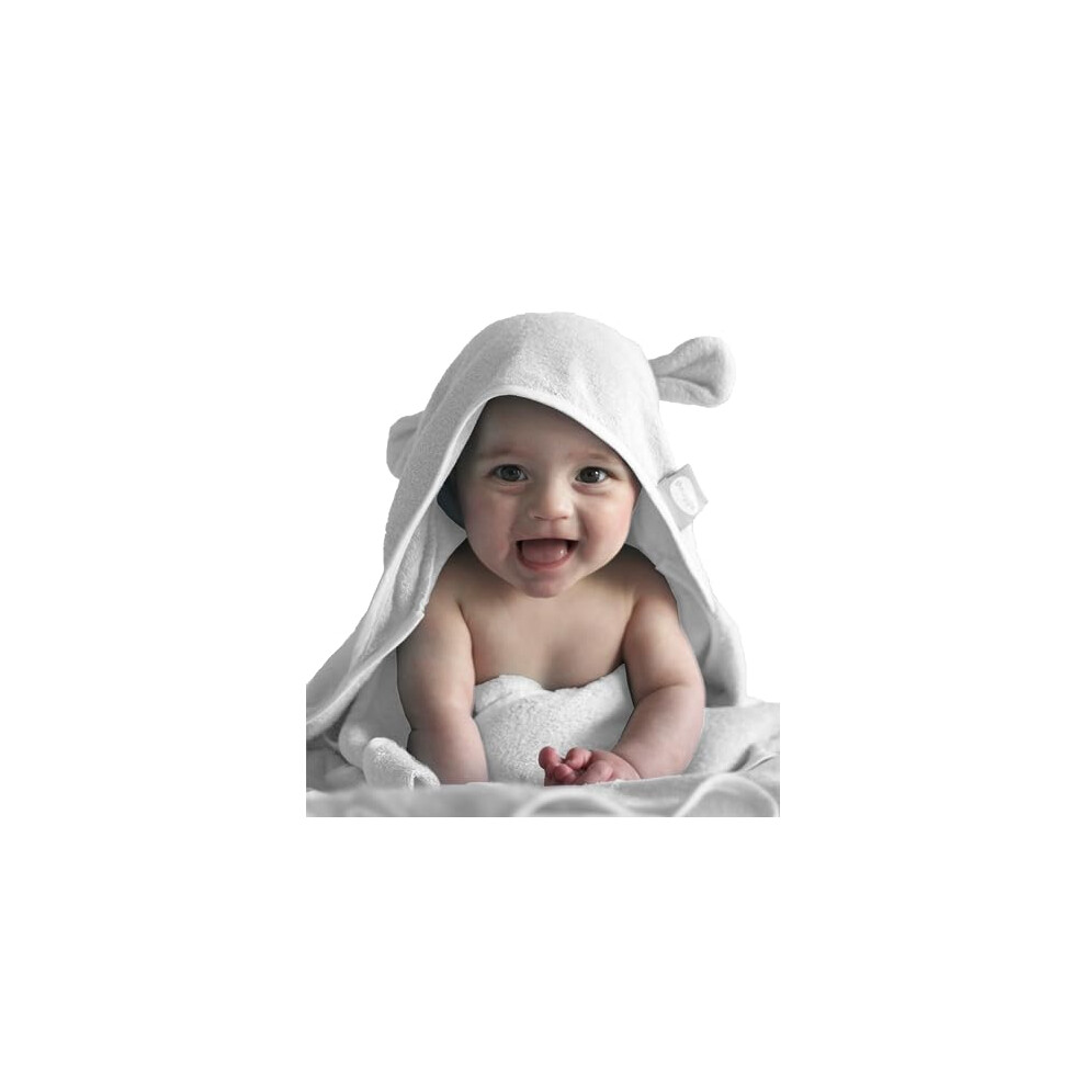 Hooded Baby Towel | Wearable Baby Bath Towels with Hood | Soft Absorbant Bamboo Cotton Bath Towels with Cute Ears | For