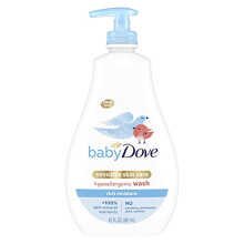 Dove, Baby, Soin Peau Sensible, Lotion Lavante Hypoallergénique, Hydratation Riche, 20 fl oz (591 ml)