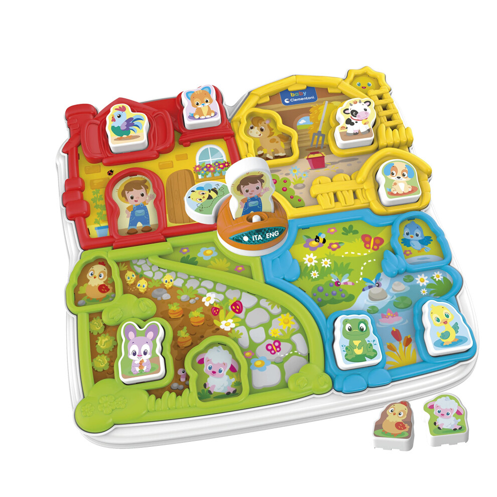 17716 Baby Animal Farm, Light and Sound, Interactive Education, Early Years, Infant Toys 18 Months, Multicolour