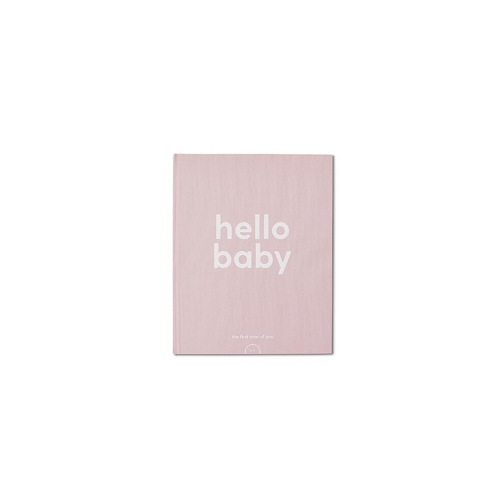 Baby Premium Hello Baby Memory Book In Blush - Milestone Record Activity Journal For Newborns - Unisex Keepsake Diary Mori