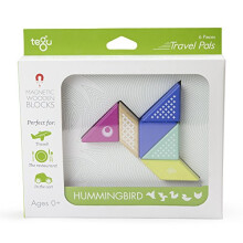 Bouwspel - AC-DÉCO - Tegu Pocket Buddy 6 Stukken - Vogel - Magnetisch Hout - Voor Kinderen