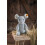 Steiff 056246 Cheesy mouse 19 bluegrey sitting - Plush Soft Toy 3
