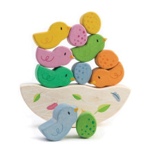 Tender Leaf Toys - Schommelende babyvogels - 12-delig evenwichtsspeelgoed - STEM-speelgoed - Vroeg leren om strategisch denken en fijne motoriek te o