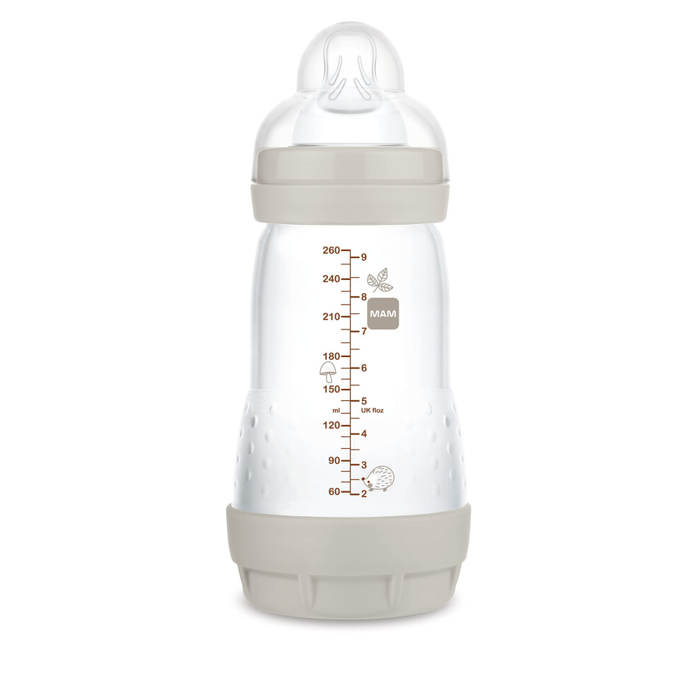 Colours Of Nature Collection A155 Bottle Matte Finish Patented Anti-Colic Bottle Skinsoft Silicone Teat Ultra Soft For Mam