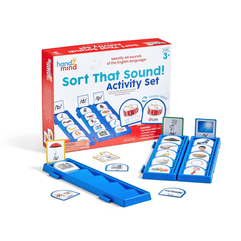 Sort That Sound Activity Set, Phonemic Awareness, Science of Reading Manipulatives, Letter Sounds, Speech Therapy Tools,