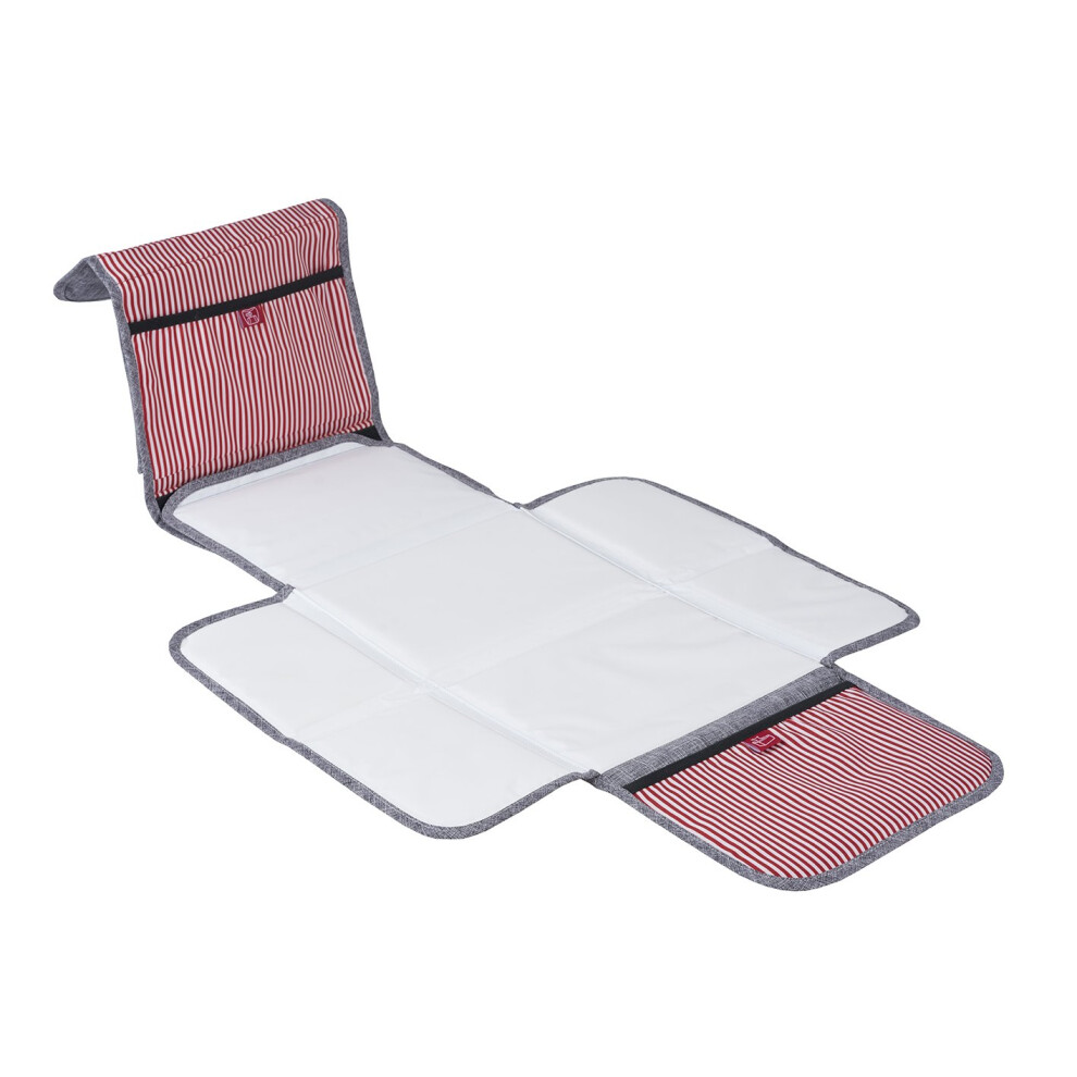 Baba Bing Bababing Flipout Portable Baby Changing Mat, Fold Out Travel Nappy Changing Mat With Storage Pockets And Waterproof