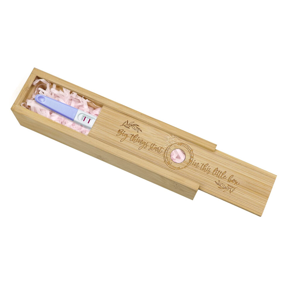 Pregnancy Test Keepsake Box For Baby Announcement Pregnancy Test Reveal Box Surprise Gifts For Husbands, Parents Free-Space