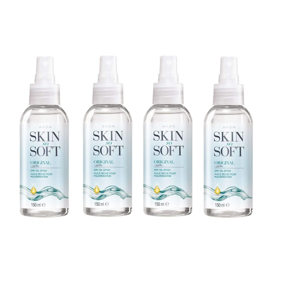 Skin So Soft Original Dry Oil Spray 4 x 150ml.