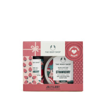 Jolly & Juicy Strawberry Treats Body Care Holiday Gift Set, Vegan, 2-Piece Set