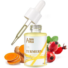 Turmeric Glow Oil: Anti-Aging Skin Care for Face, Neck, and Eyes - Reduces Freckles, Nourishes, Hydrates, Firms Skin,
