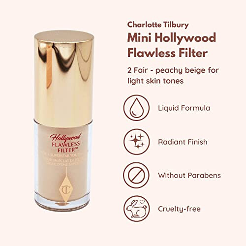 Charlotte Tilbury Travel Size Flawless Filter | 5.5ml | 2 Fair 1