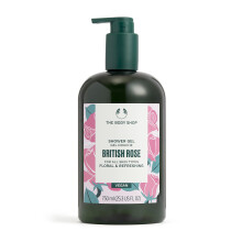 The Body Shop Britisches Rosen-Duschgel 750 ml - Sanfte Reinigung, Feuchtigkeit, vegan, Rosenduft