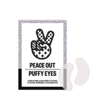 PEACE OUT Skincare Masque pour les Yeux Gonflés, Masque Biocellulose, Réduit les Cernes, 6 paires