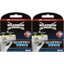 Quattro Titanium Precision Razor Blades - Pack of 16