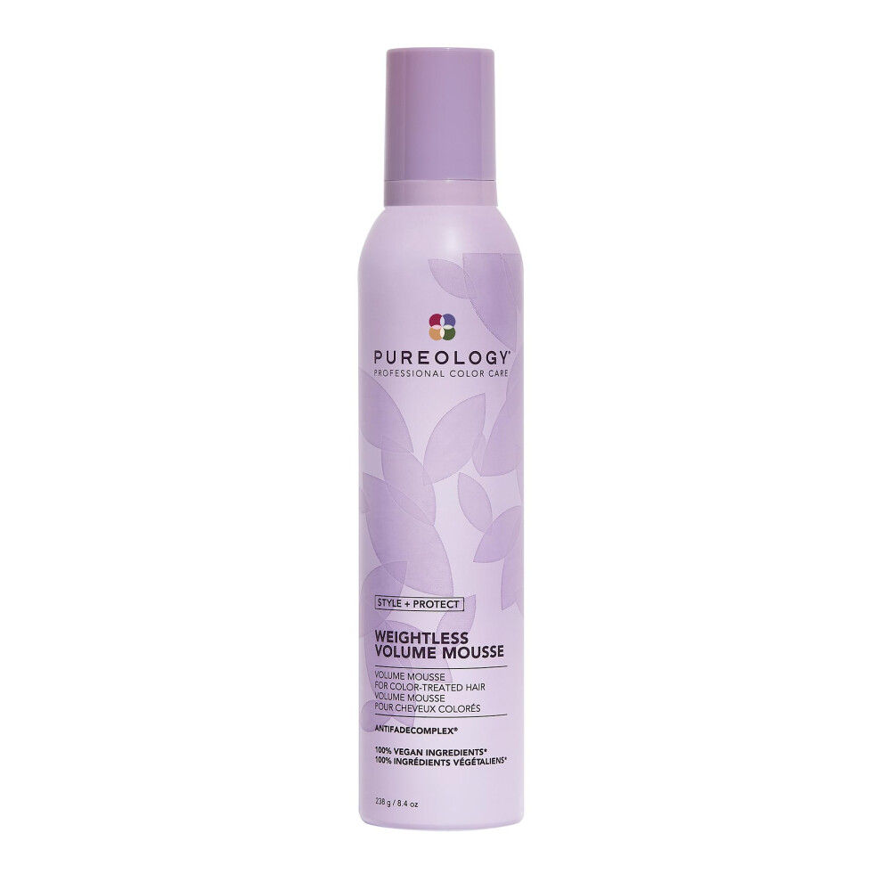 Weightless Volume Hair Mousse, Adds Volume, Shine & Protection for Color-Treated Hair, Vegan Formulas, Sulphate Free for