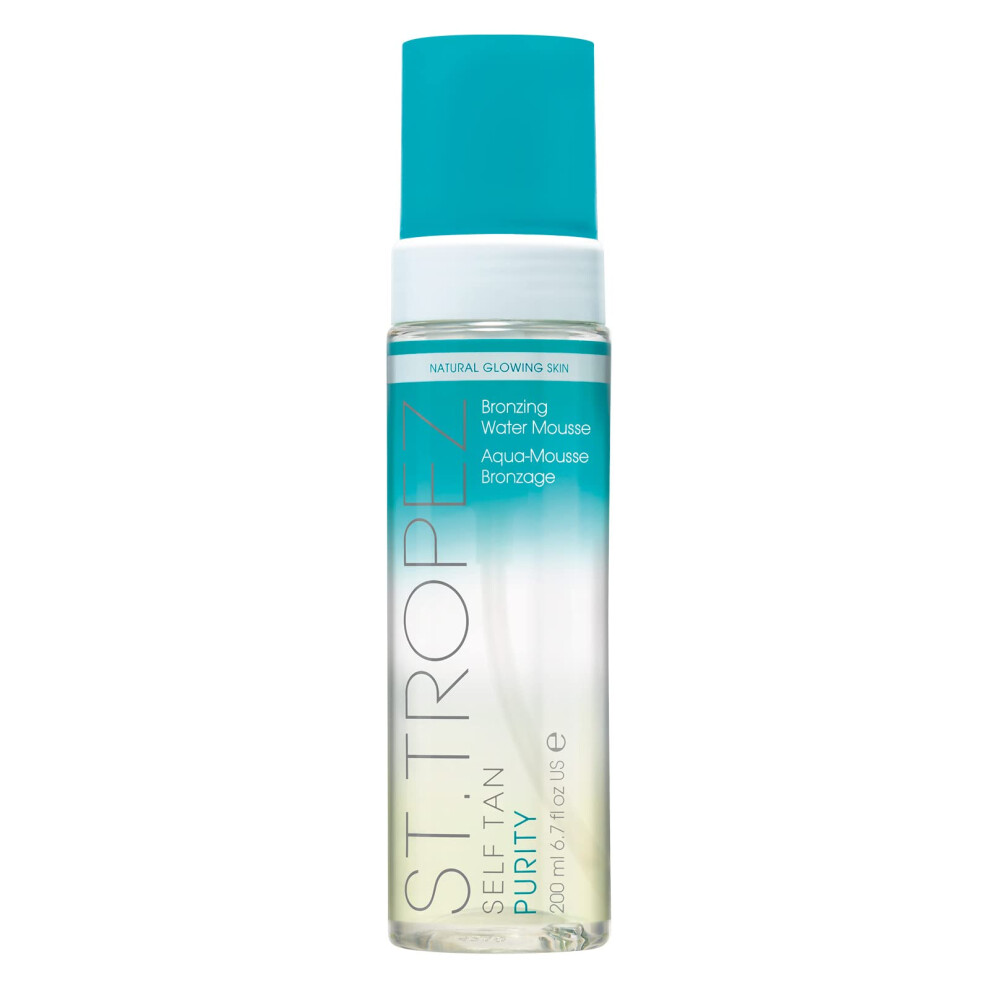 ST TROPEZ Self Tan Purity Bronzing Water Mousse  Clear Tanning Water Foam  Streak-Free Finish  Develops in 4-8 Hours  Vegan  Natural & Cruelty Fr