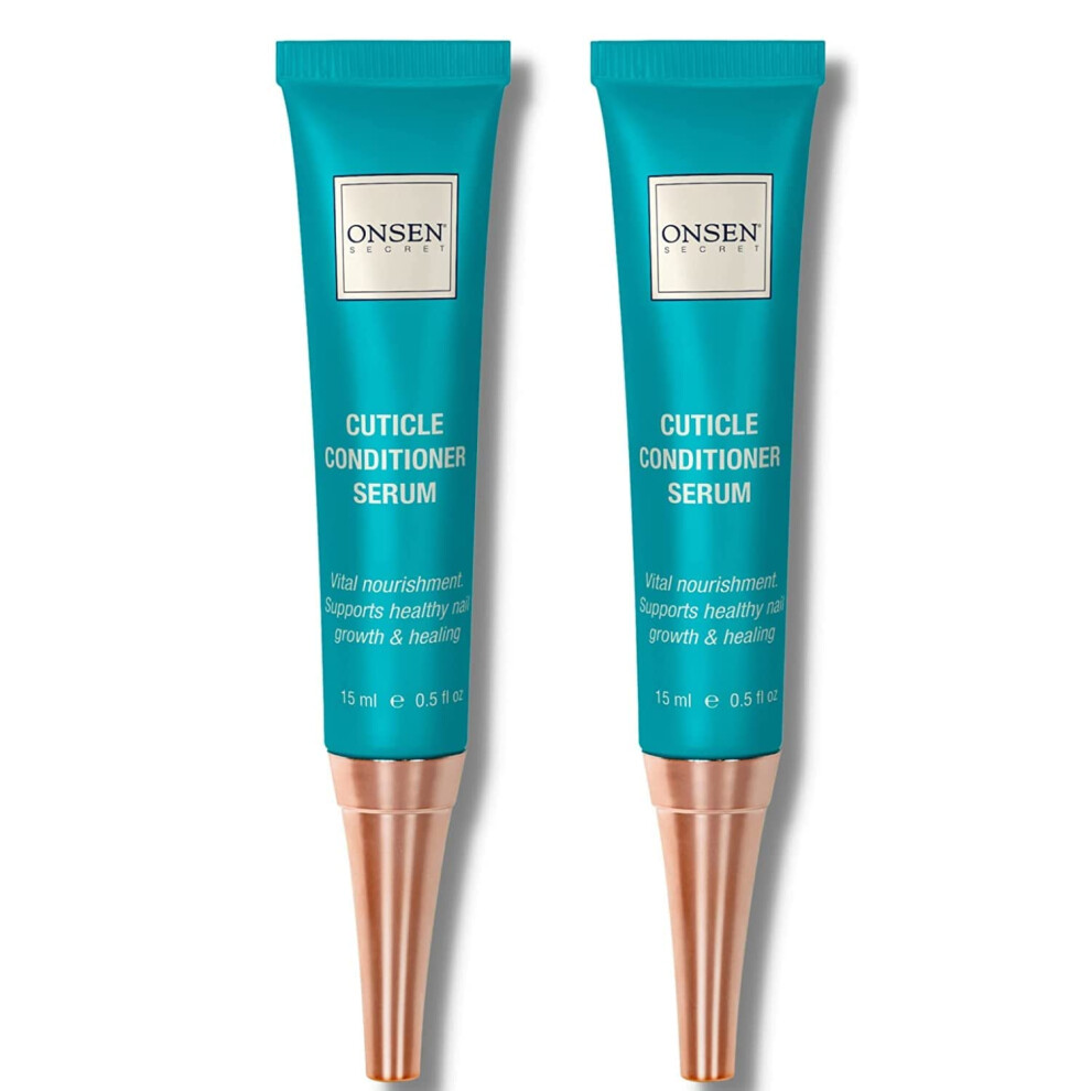 Onsen Secret Cream Cuticle 2Pk, Cuticle Oil In Deep Action - Japanese Natural Healing Minerals Nail Care Serum. Sooth, Repair, &