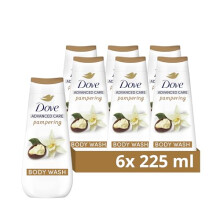 Advanced Care Pampering Body Wash Shea Butter & Vanilla 6x 225 ml