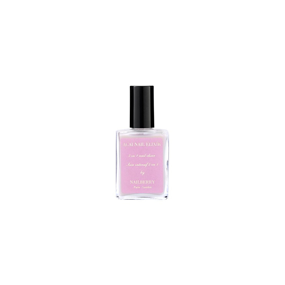 Acai Nail Elixir Rose Scented 5 in 1 Intensive Treatment 15 ml | Strengthens, Hydrates, Protects & Grows Nails