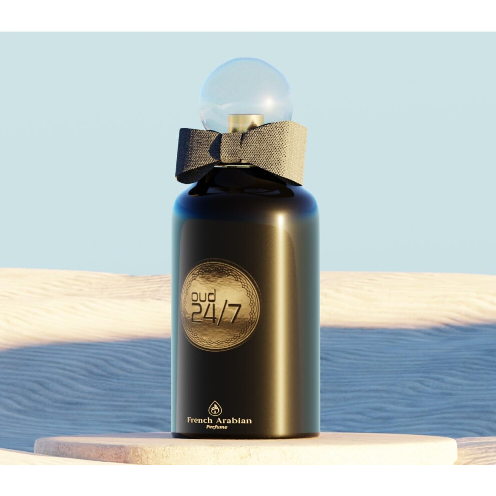 Oud 24/7 100ml Perfume Spray | Eau de Arabian Parfum | Lemon, Fruity, Chocolate, Vanilla, Agar, Woody Musk and Amber